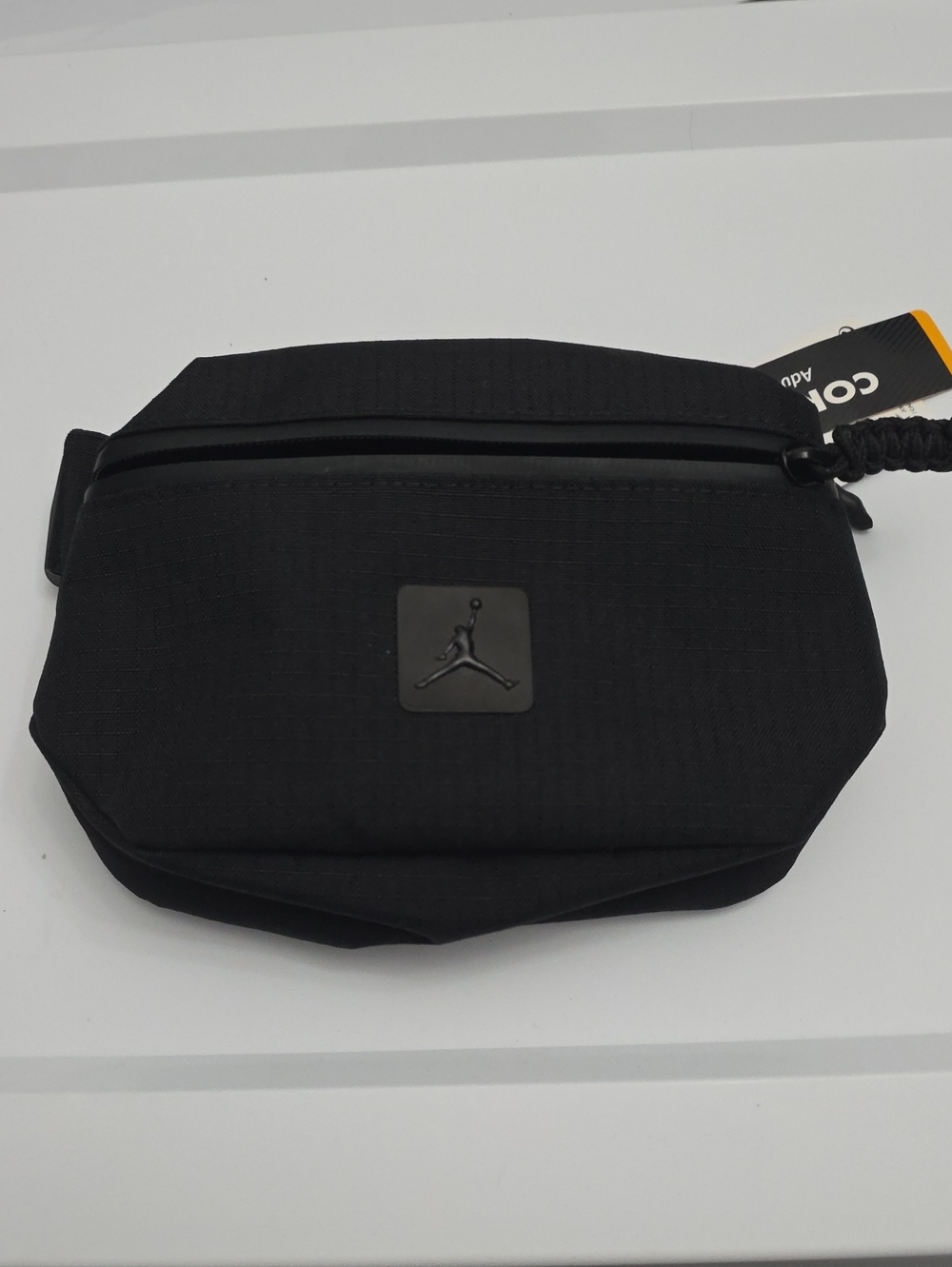 Jordan Black Minimalist Belt Bag with Subtle Jumpman Patch